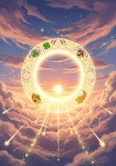 Celestial Golden Portal of Luck