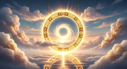 Celestial Golden Portal of Luck