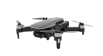 Mini Portable Drone in Modern Design on White Background PNG Clean