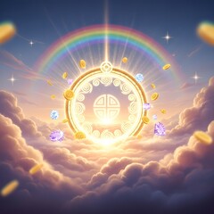 Celestial Golden Portal of Luck