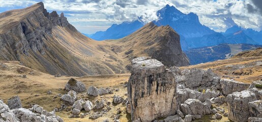 Monte Pelmo in the Dolomites striking destination for photography. Known for its massive rock...