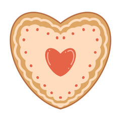 Christmas Heart Cookie Cute