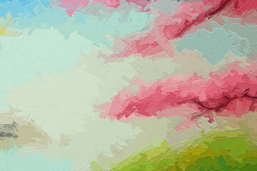 Various oil paintings, flowers, roses, peonies, forest scenery, dolphins, chrysanthemums, the sea, waterfalls, birds, and mountainous areas