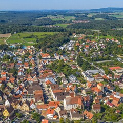 Ausblick ins herbstliche Nürnberger Land rund um die Marktgemeinde Schnaittach 