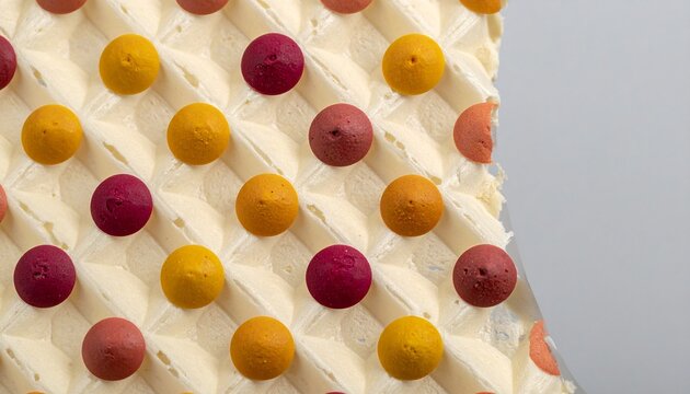 Abstract Texture of Small Spheres Embedded in Wavy Surface Artistic Design and Surface Pattern.