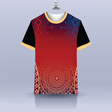 emo sports-17-jersey-sports-team jersey-football team-jersey-template-sport-t-shirt- design-eps- red and golden royal bulo black combination design