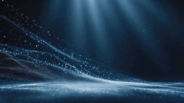 Abstract digital data wave forming network particles - Powered by Adobe