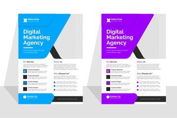 Modern web design template with business layout elements