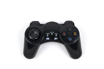 Gamepad gadget for playing computer games isolated on white background