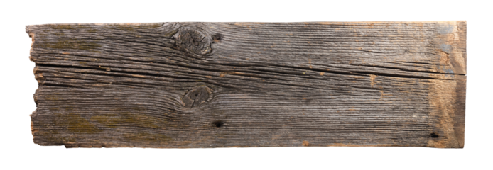 Old wooden sign board background. plank wood isolated for design art work or add text message. 