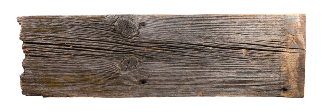 Old wooden sign board background. plank wood isolated for design art work or add text message. 