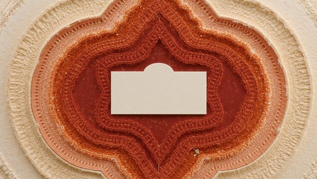 Blank Card on Delicate Fabric: A textured backdrop for personalized greetings and notes