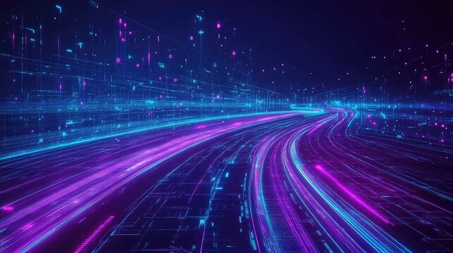 Digital data streaming in abstract network highway