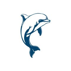 Fototapeta premium dolphin isolated on white