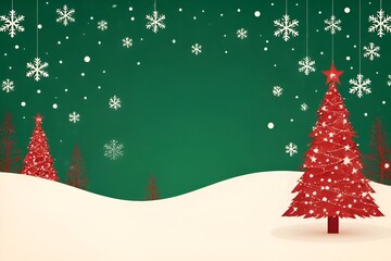 christmas background with christmas tree