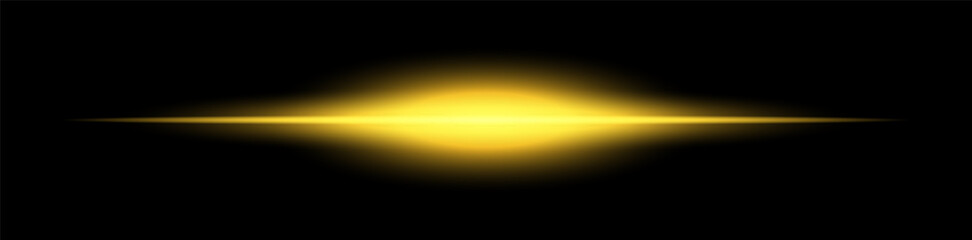 Obraz premium Glowing yellow light burst on black background creates striking visual effect