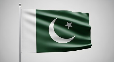 Pakistan Flag Waving Photorealistic Image - International Business