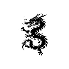 dragon on white background