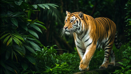 tiger in the jungle