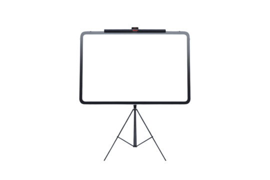 Modern professional studio lighting setup on tripod for photography and videography projects