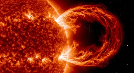 Solar flare sun activity plasma eruption space weather astronomy astrophysics cosmic event view image