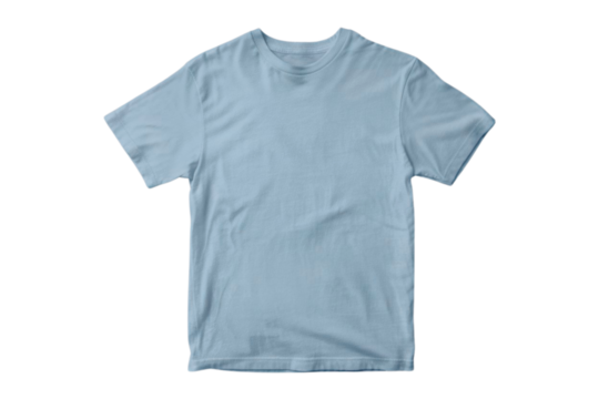Light blue t-shirt mockup for your clothing brand designs; easy to use template for promotions