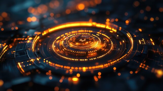 Digital technology interface showing data transfer and connection