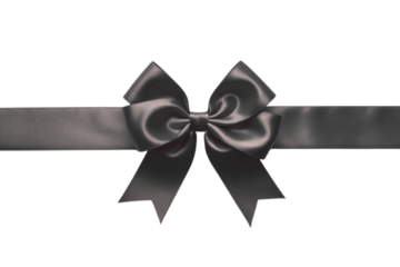 Elegant satin ribbon bow for gift wrapping, adding a touch of luxury to special occasions and celebrations