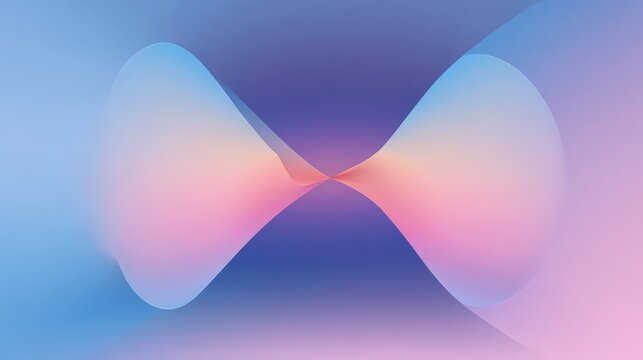 Abstract pastel gradient background creating a soft organic shape