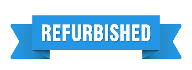 refurbished ribbon isolated on transparent background. refurbished ribbon