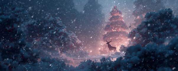 Obraz premium christmas poster