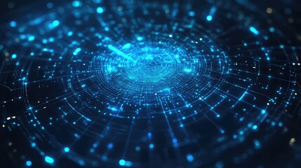 Digital network connecting global data and technology systems