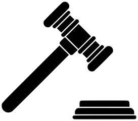 judge illustration gavel silhouette justice logo law icon court outline lawyer legal authority crime hammer business auction judgement legislation shape divorce vector graphic background