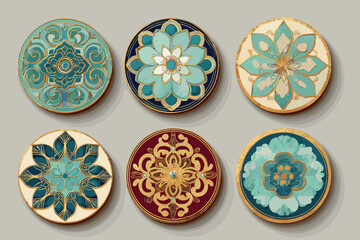 Jade Heritage Wave & Floral Circle Collection