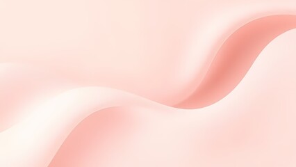 優美な曲線が描く淡いピンクの抽象背景