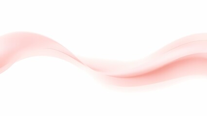 淡いピンクの流線が彩るミニマルな抽象背景