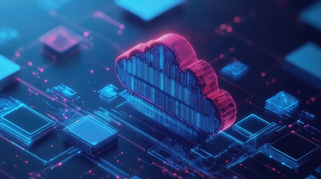 Cloud computing data network on digital circuit board