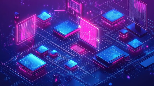 Digital network processing data with futuristic ai computing