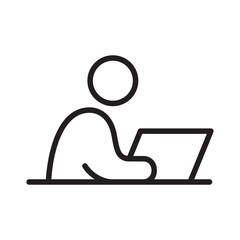 Worker vector icon design in trendy style