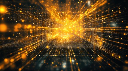 Digital data network energy burst explosion background