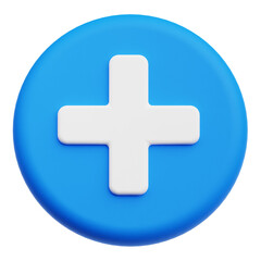 Obraz premium Add 3D Icon Isolated On The Transparent Background