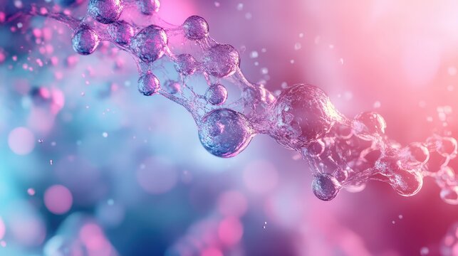 Molecular structure forming interconnected network in vibrant liquid