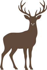 Deer Silhouette Vector Illustration