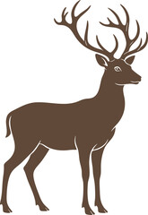 Deer Silhouette Vector Illustration