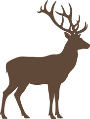 Deer Silhouette Vector Illustration