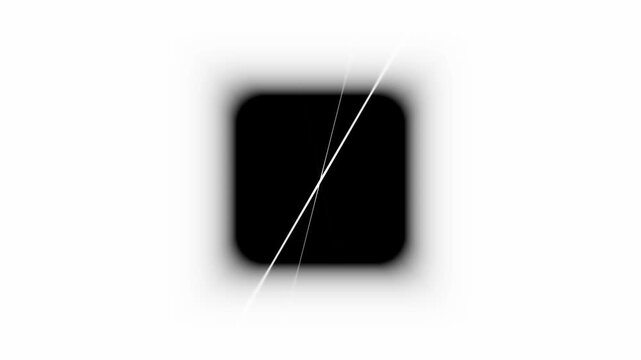 Black and white minimalist square lines animation motion graphic background
