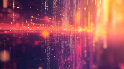 Obraz premium Digital data network lines glowing abstract background