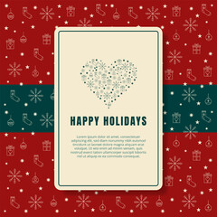 Merry christmas greeting card