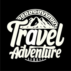 Outdoor adventure round logo