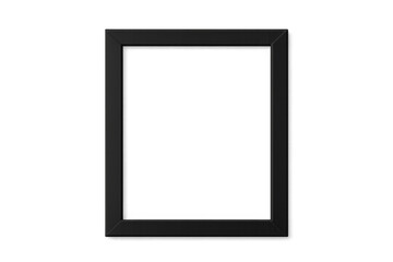 Empty black rectangular border frame for presentation, showcasing, and various design mockups on a transparent background